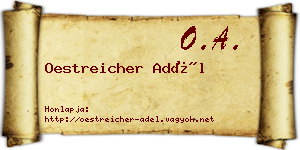 Oestreicher Adél névjegykártya